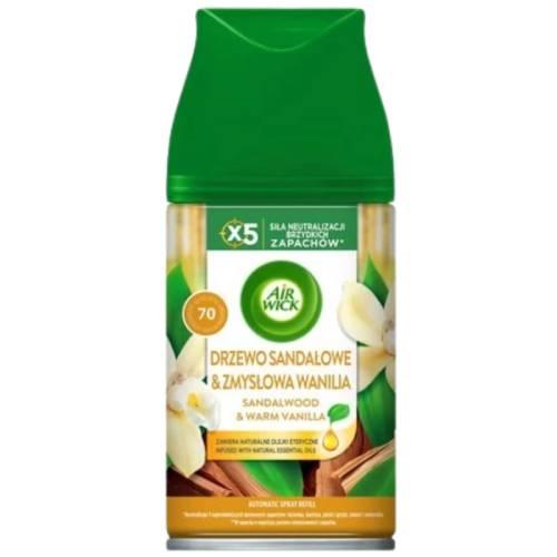Miniaturka artykułu - Air Wick Wkład do Automatycznego Odświeżacza Powietrza Drzewo Sandałowe i Zmysłowa Wanilia, 250 ml