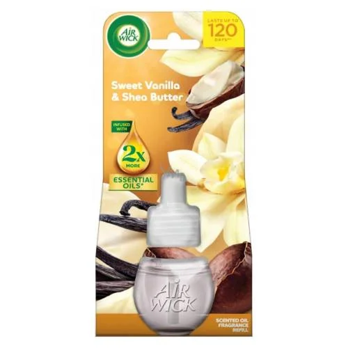 Miniaturka artykułu - Air Wick Sładka Wanilia & Masło shea Wkład do odświeżacza powietrza, 19 ml (zapas)