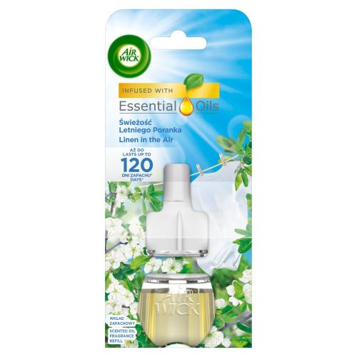 Miniaturka artykułu - Air Wick Essential Oils Wkład do elektrycznego odświeżacza powietrza Świeżość Letniego Poranka, 19 ml