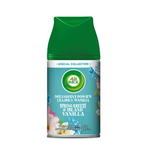Miniaturka artykułu - Air Wick Wkład do automatycznego odświeżacza powietrza Oceaniczny Powiew i Rajska Wanilia, 250ml
