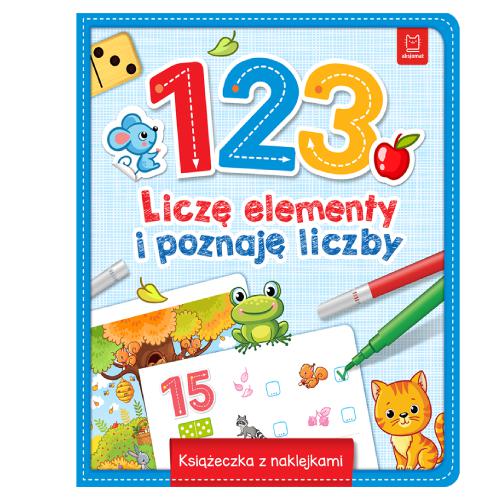 Miniaturka artykułu - AKSJOMAT 1 ,2 ,3 - Liczę elementy i poznaję liczby Książeczka z naklejkami
