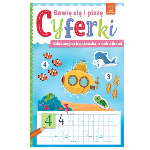 Miniaturka artykułu - AKSJOMAT Bawię się i piszę CYFERKI. Edukacyjna książeczka z naklejkami