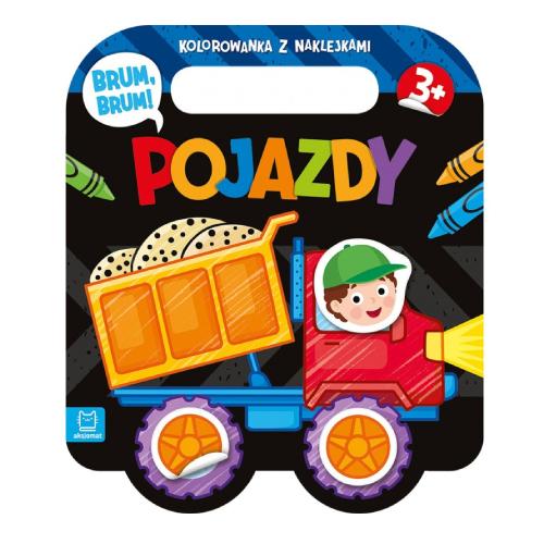 Miniaturka artykułu - AKSJOMAT Brum, Brum! Pojazdy. Kolorowanka z naklejkami