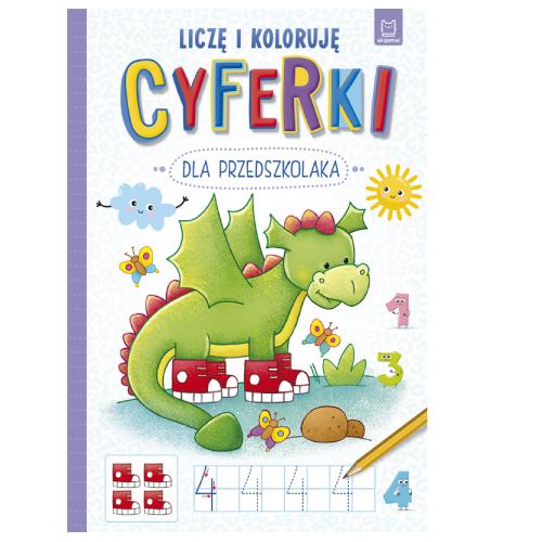 Miniaturka artykułu - AKSJOMAT Cyferki dla przedszkolaka. Liczę i koloruję
