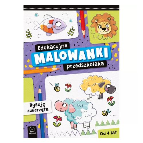 Miniaturka artykułu - AKSJOMAT Edukacyjne malowanki przedszkolaka. Rysuję zwierzęta