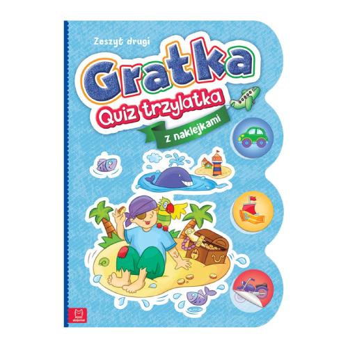 Miniaturka artykułu - AKSJOMAT Gratka. Quiz trzylatka z naklejkami. Zeszyt drugi
