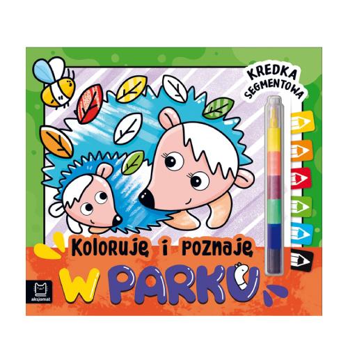 Miniaturka artykułu - AKSJOMAT Koloruję i poznaję - W parku. Kredka segmentowa, 1szt.