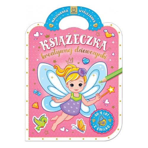 Miniaturka artykułu - AKSJOMAT Książeczka kreatywnej dziewczynki. Malowanka wyklejanka z Emilką, 1szt.