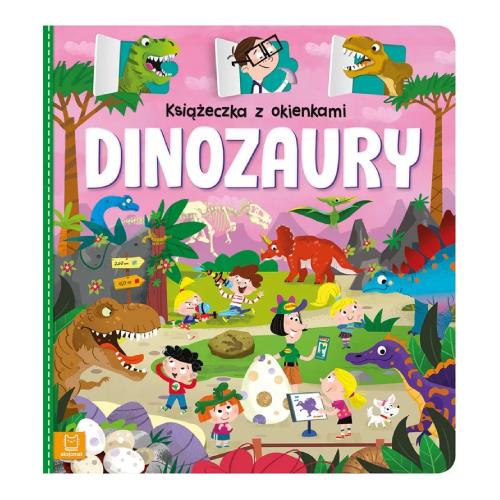Miniaturka artykułu - AKSJOMAT Książeczka z okienkami. Dinozaury