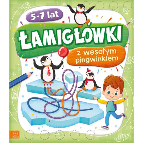 Miniaturka artykułu - AKSJOMAT Łamigł&oacute;wki z wesołym pingwinkiem 5-7 lat