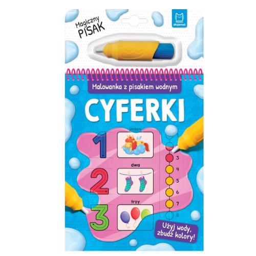 Miniaturka artykułu - AKSJOMAT Malowanka z pisakiem wodnym. Cyferki