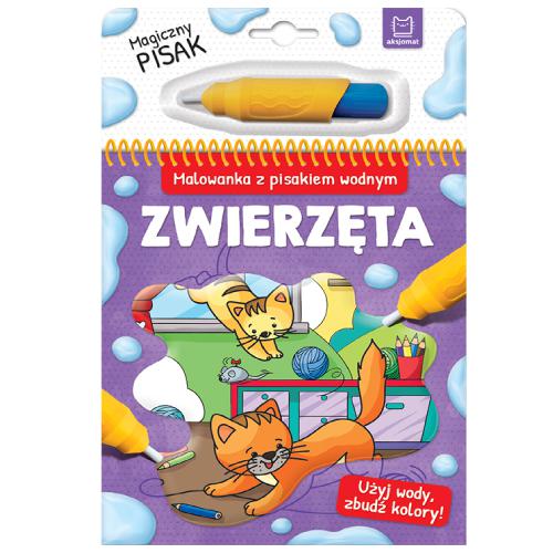 Miniaturka artykułu - AKSJOMAT Malowanka z pisakiem wodnym. Zwierzęta