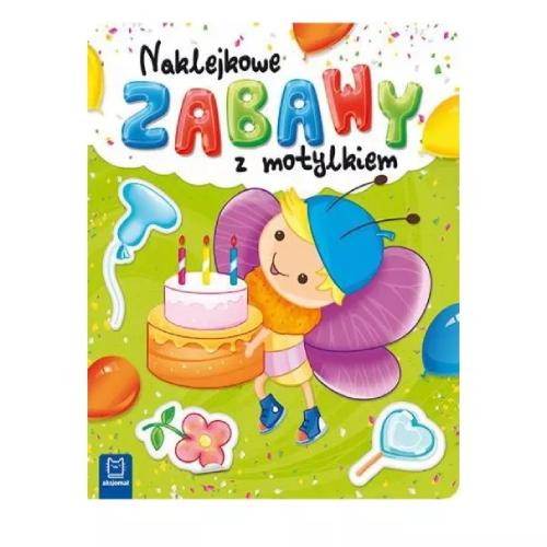 Miniaturka artykułu - AKSJOMAT Naklejkowe zabawy z motylkiem. Odklejam i naklejam