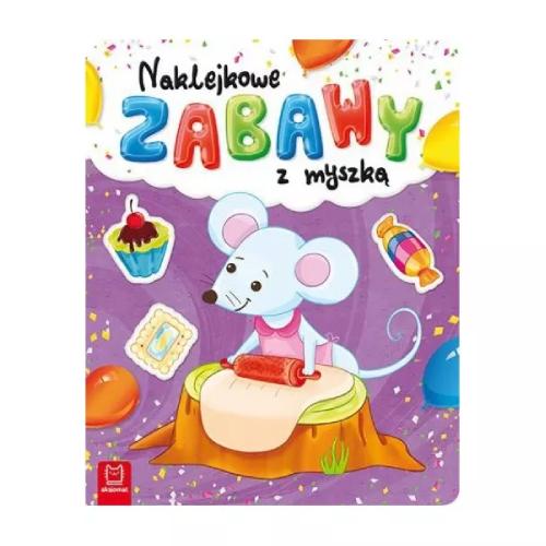 Miniaturka artykułu - AKSJOMAT Naklejkowe zabawy z myszką. Odklejam i naklejam