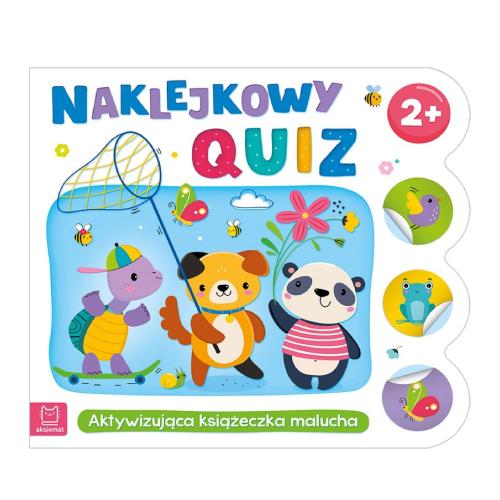 Miniaturka artykułu - AKSJOMAT Naklejkowy quiz 2+ Aktywizująca książeczka malucha