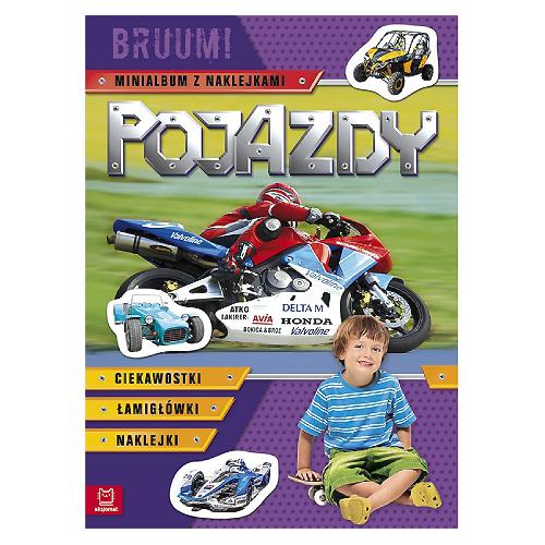 Miniaturka artykułu - AKSJOMAT Pojazdy. Bruum! Minialbum z naklejkami (fioletowy) 4-6