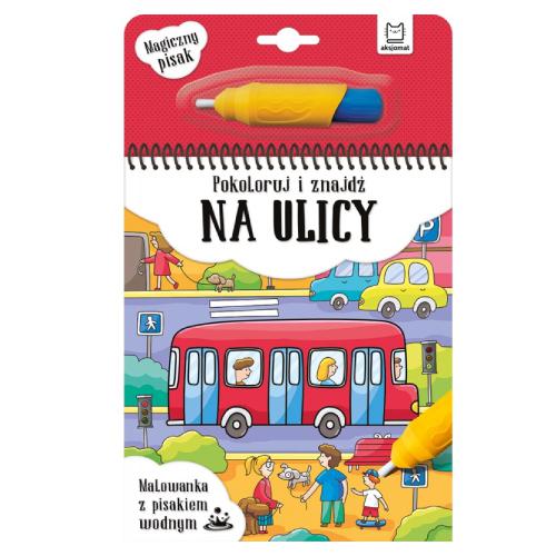 Miniaturka artykułu - AKSJOMAT Pokoloruj i znajdź na ulicy. Malowanka z pisakiem wodnym	