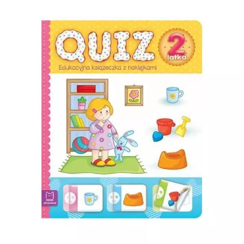 Miniaturka artykułu - AKSJOMAT Quiz 2-latka. Edukacyjna książeczka z naklejkami