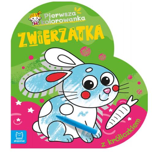 Miniaturka artykułu - AKSJOMAT Zwierzątka Pierwsza kolorowanka z kr&oacute;liczkiem	
