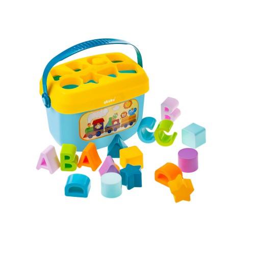 Miniaturka artykułu - AKUKU Edukacyjne wiaderko z klockami A0459 3+