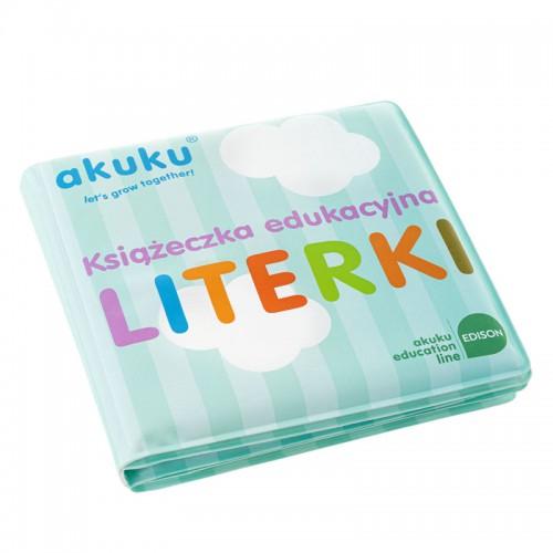 Miniaturka artykułu - AKUKU Książeczka edukacyjna Literki A0475, 1szt. 0 m+