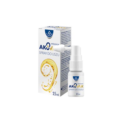 Miniaturka artykułu - OLEOFARM Akuvax Spray do uszu, 15ml