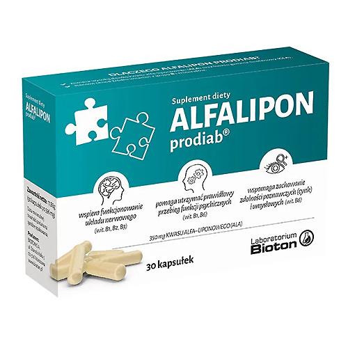 Miniaturka artykułu - ALFALIPON PRODIAB NEUROPATIA  - 30 kapsułek