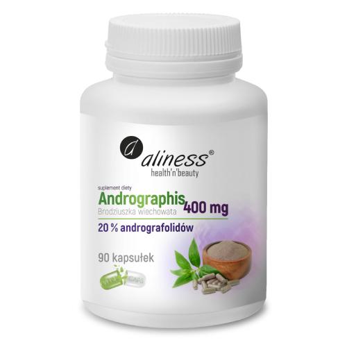 Miniaturka artykułu - Aliness Andrographis 400 mg, 90 kaps.