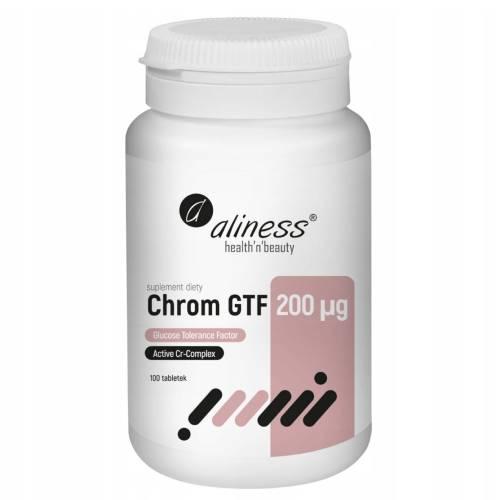 Miniaturka artykułu - ALINESS Chrom GTF Act Cr-Complex 200ug, 100tabl.