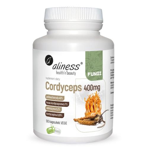 Zdjęcie produktu - ALINESS Cordyceps 400 mg, 90 kaps.