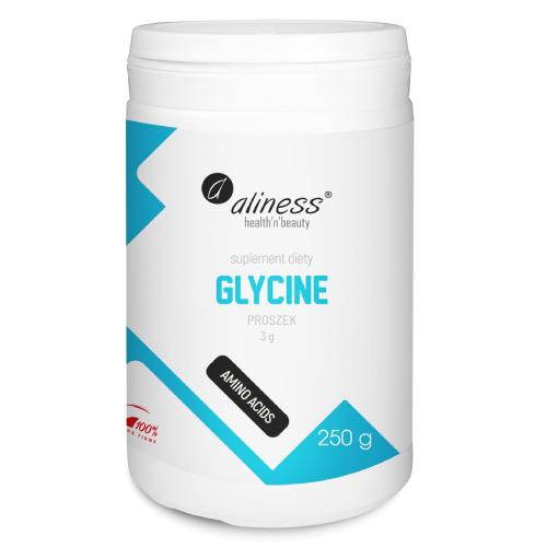 Miniaturka artykułu - Aliness Glycine 3 g glicyna, 250 g