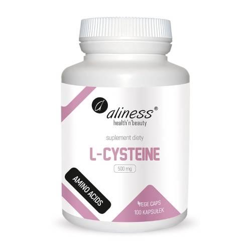 Miniaturka artykułu - ALINESS L-Cysteine L-Cysteina 500mg, 100 kapsułek