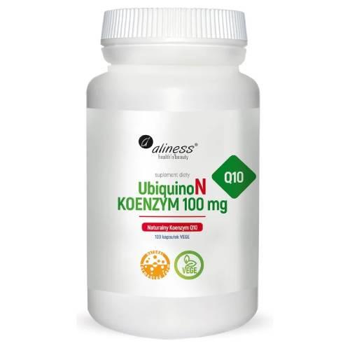 Miniaturka artykułu - ALINESS UbiquinoN Naturalny Koenzym Q10 100 mg - 100 kapsułek