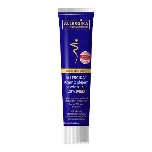 ALLERGIKA Med Krem z olejem z wiesiołka 20% na egzemę i AZS, 100 ml