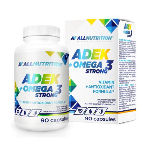 Miniaturka artykułu - ALLNUTRITION ADEK + Omega 3 Strong, 90 kapsułek