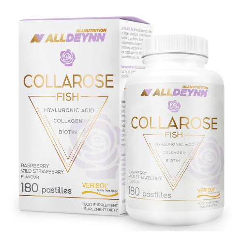 Miniaturka artykułu - ALLNUTRITION ALLDEYNN COLLAROSE Fish Kolagen, 180 pastylek do ssania