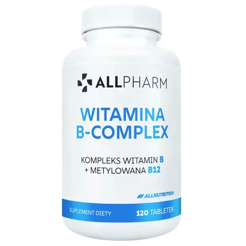 Miniaturka artykułu - Allnutrition Allpharm Witamina B-Complex, 120 tabl.