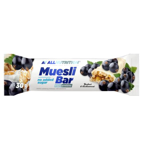 Miniaturka artykułu - ALLNUTRITION Muesli Bar Baton energetyczny z l-karnityną Czarna porzeczka, 30g