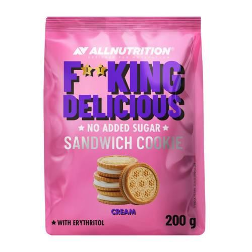 Miniaturka artykułu - Allnutrition Fitking Delicious Sandwich Cookie Ciastka bez dodatku cukru, 200 g