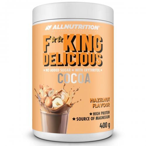 Miniaturka artykułu - Allnutrition Fitking Delicious Cocoa smak orzechowy, 400 g