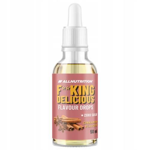 Miniaturka artykułu - Allnutrition Fitking Delicious Flavour Drops Cinnamon Krople smak cynamon, 50 ml