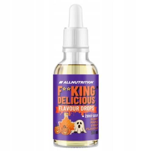 Miniaturka artykułu - Allnutrition Fitking Delicious Flavour Drops Scary Maple Syrup Aromatyzowane krople smak Syrop klonowy, 50 ml