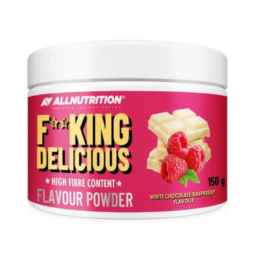 Miniaturka artykułu - Allnutrition Fitking Delicious Flavour Powder Aromatyczny proszek o smaku białej czekolady i maliny, 150 g