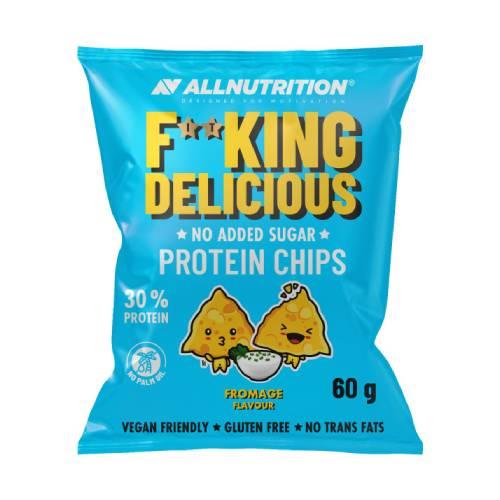 Miniaturka artykułu - Allnutrition Fitking Delicious Protein Chips Fromage wegańskie chipsy, 60 g