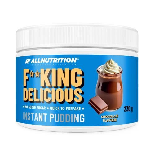 Miniaturka artykułu - Allnutrition Fitking Delicious Proszek do przygotowania budyniu o smaku czekoladowym, 230 g