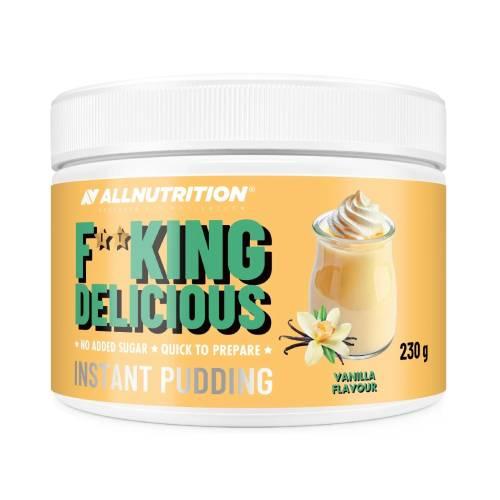 Miniaturka artykułu - Allnutrition Fitking Delicious Proszek do przygotowania budyniu o smaku waniliowym, 230 g	
