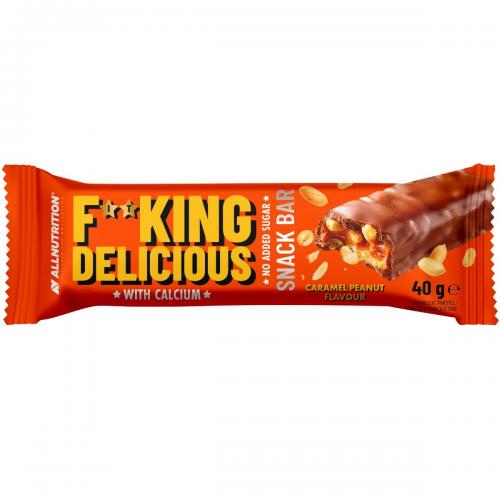 Miniaturka artykułu - Allnutrition Fitking Delicious Snack bar karmel-masło orzechowe, 40 g