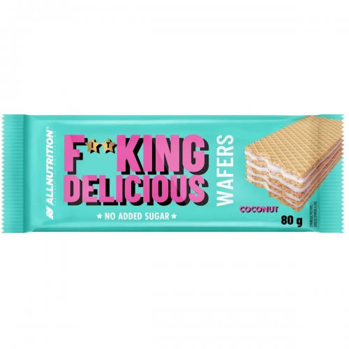 Miniaturka artykułu - Allnutrition Fitking Delicious Wafelek kokosowy, 80 g