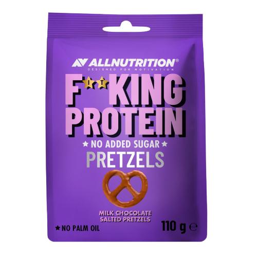 Miniaturka artykułu - Allnutrition Fitking Protein Pretzels Precelki w czekoladzie bez cukru, 110 g