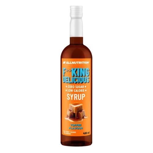 Miniaturka artykułu - Allnutrition Fitking Delicious Syrop Zero Toffee, 490 ml